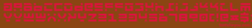 Rocktb Font – Red Fonts on Brown Background