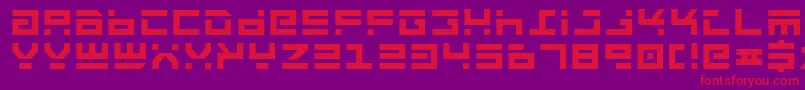 fuente Rocktb – Fuentes Rojas Sobre Fondo Morado