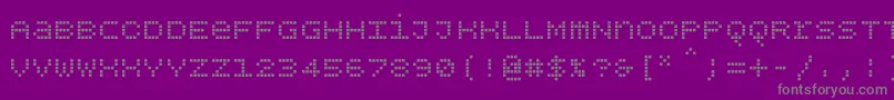 fuente Bpdotsunicasesquare – Fuentes Grises Sobre Fondo Morado