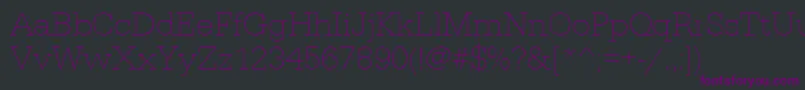 Urwegyptiennetextligwid Font – Purple Fonts on Black Background