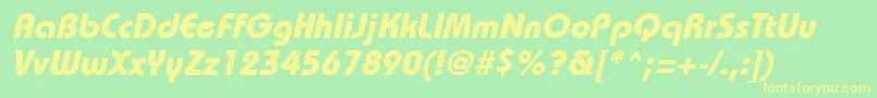 More about BordeauxheavyItalic Font BordeauxheavyItalic Font – Yellow Fonts on Green Background