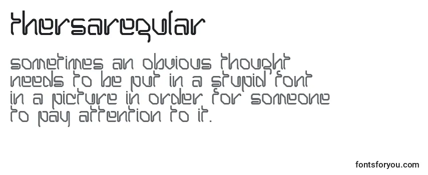ThersaRegular Font