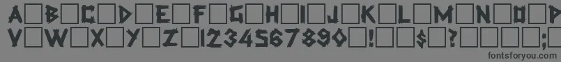 Ferlengetti Font – Black Fonts on Gray Background
