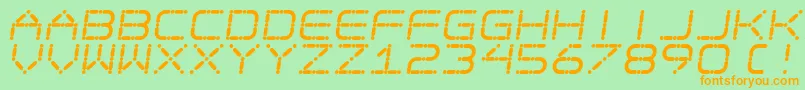 More about Ego Trip Skew Font Ego Trip Skew Font – Orange Fonts on Green Background