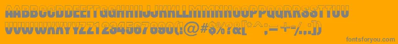 Altern6 Font – Gray Fonts on Orange Background