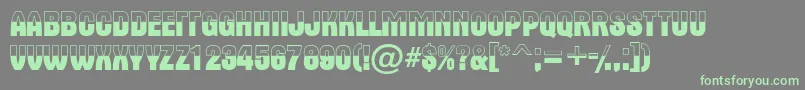 Altern6 Font – Green Fonts on Gray Background