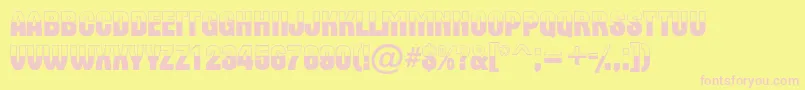 Altern6 Font – Pink Fonts on Yellow Background