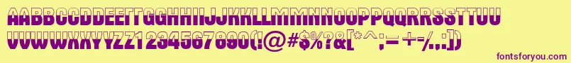 Altern6 Font – Purple Fonts on Yellow Background