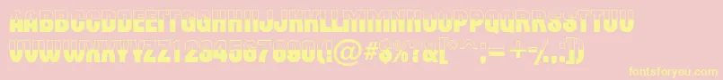 Altern6 Font – Yellow Fonts on Pink Background
