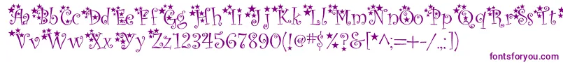 McTwinkleStar Font – Purple Fonts on White Background