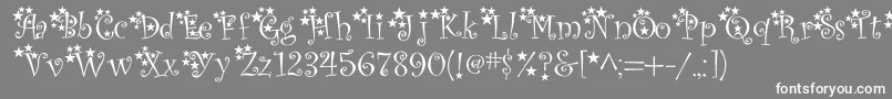 McTwinkleStar Font – White Fonts on Gray Background