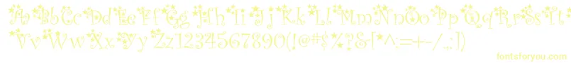 McTwinkleStar Font – Yellow Fonts on White Background