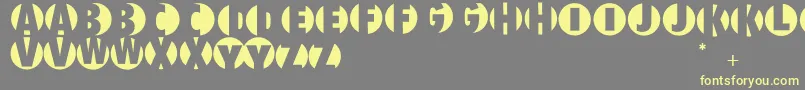 Milit Font – Yellow Fonts on Gray Background