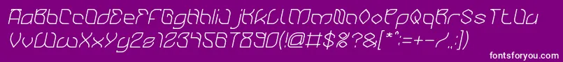 BambooChopsticksItalic Font – White Fonts on Purple Background