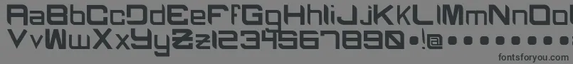 Шрифт BlackcapsRegular – чёрные шрифты на сером фоне