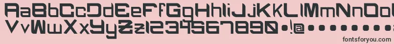 BlackcapsRegular Font – Black Fonts on Pink Background