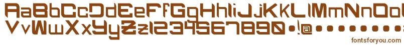 BlackcapsRegular Font – Brown Fonts on White Background