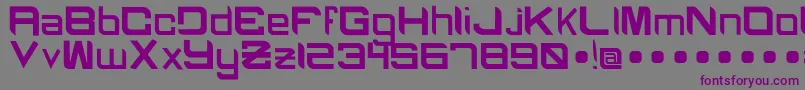 Шрифт BlackcapsRegular – фиолетовые шрифты на сером фоне