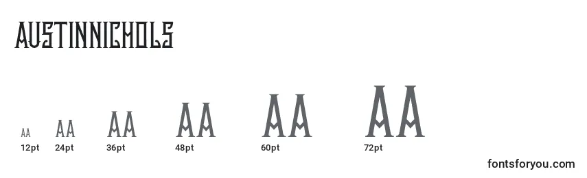 Größen der Schriftart Austinnichols (44234)