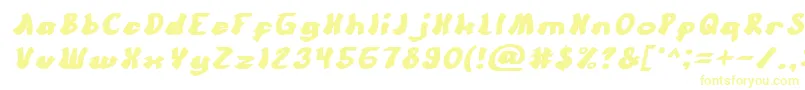 CartoonBoldItalic Font – Yellow Fonts