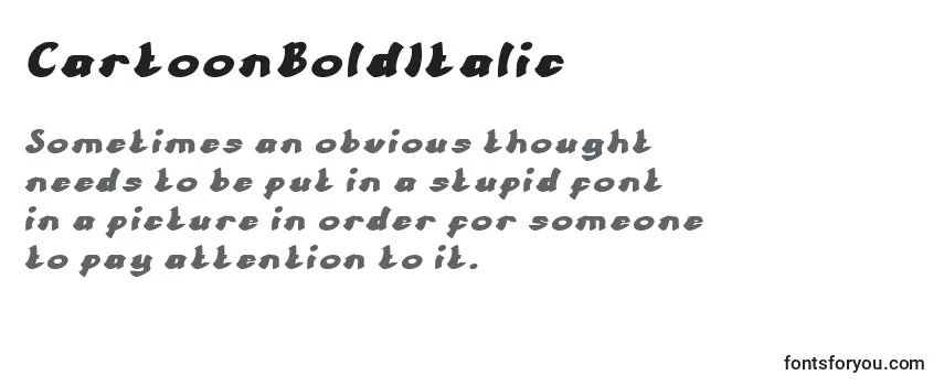 CartoonBoldItalic-fontti