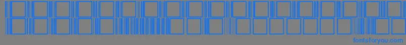 Шрифт Code39r – синие шрифты на сером фоне