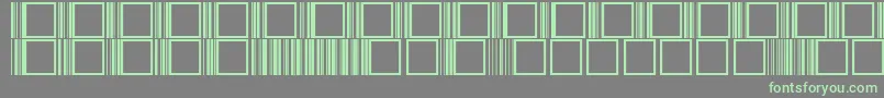 フォントCode39r – 灰色の背景に緑のフォント