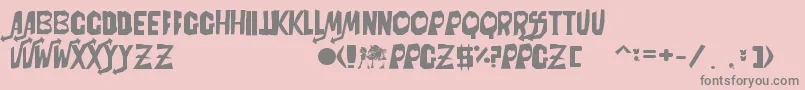 PowerpuffZV.400OficialByPkfs Font – Gray Fonts on Pink Background