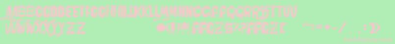 PowerpuffZV.400OficialByPkfs Font – Pink Fonts on Green Background