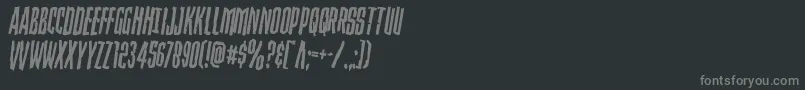 Strangerdangerrotate Font – Gray Fonts on Black Background