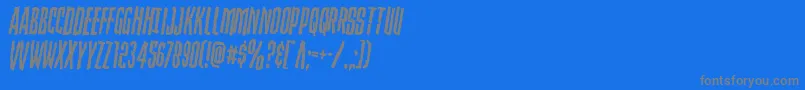 Шрифт Strangerdangerrotate – серые шрифты на синем фоне