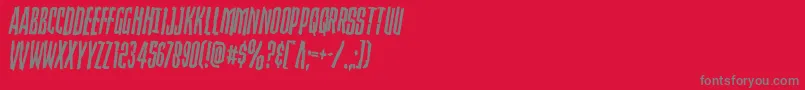Strangerdangerrotate Font – Gray Fonts on Red Background