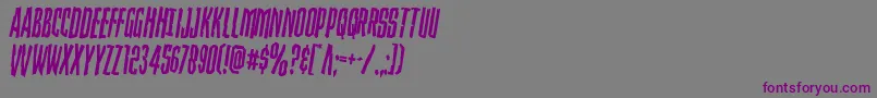 Strangerdangerrotate Font – Purple Fonts on Gray Background