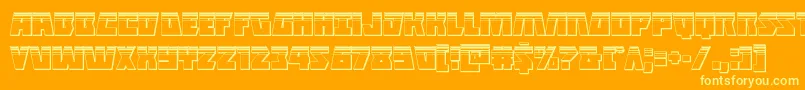 Подробнее о шрифте Halfshellheroplat Шрифт Halfshellheroplat – жёлтые шрифты на оранжевом фоне