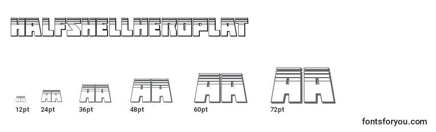 Halfshellheroplat Font Sizes