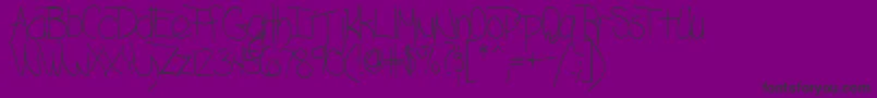 BlazingRegularTtstd-Schriftart – Schwarze Schriften auf violettem Hintergrund