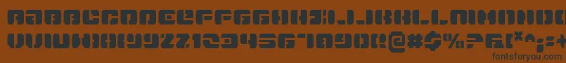 Danstargatec Font – Black Fonts on Brown Background