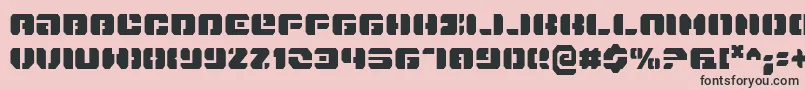Danstargatec Font – Black Fonts on Pink Background