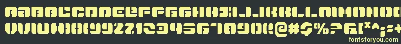 Danstargatec Font – Yellow Fonts on Black Background