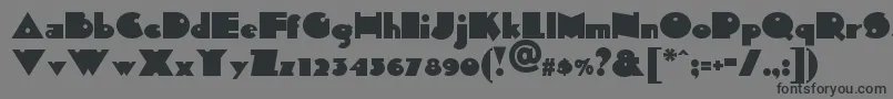 Sidthekidnf-fontti – mustat fontit harmaalla taustalla