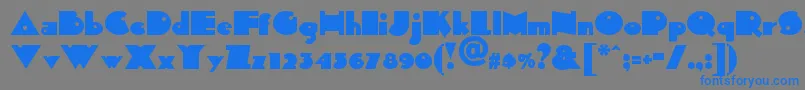 Sidthekidnf Font – Blue Fonts on Gray Background