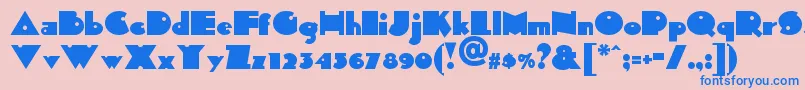 Sidthekidnf Font – Blue Fonts on Pink Background