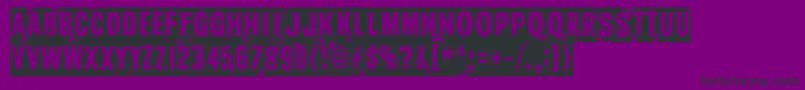 フォントTooDrunkToFuck – 紫の背景に黒い文字