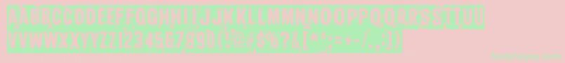 TooDrunkToFuck Font – Green Fonts on Pink Background