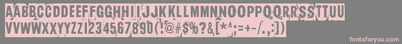 TooDrunkToFuck Font – Pink Fonts on Gray Background