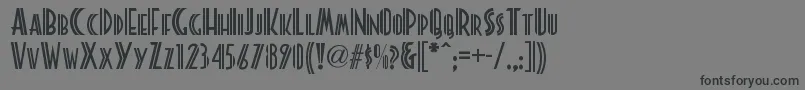 Platonicknf Font – Black Fonts on Gray Background