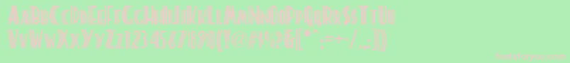 Więcej informacji o czcionce Platonicknf Czcionka Platonicknf – różowe czcionki na zielonym tle