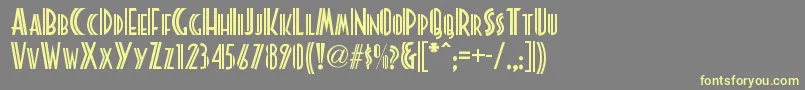 More about Platonicknf Font Platonicknf Font – Yellow Fonts on Gray Background