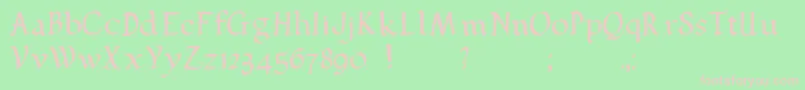 Pehuensito Font – Pink Fonts on Green Background