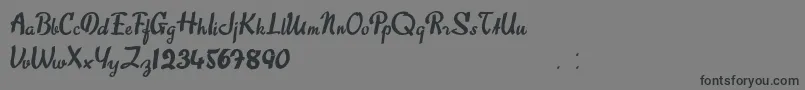 SweetAbout Font – Black Fonts on Gray Background
